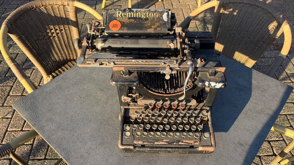 Oude Remington Standard typemachine decoratie antiek, Diversen, Ophalen, Gebruikt