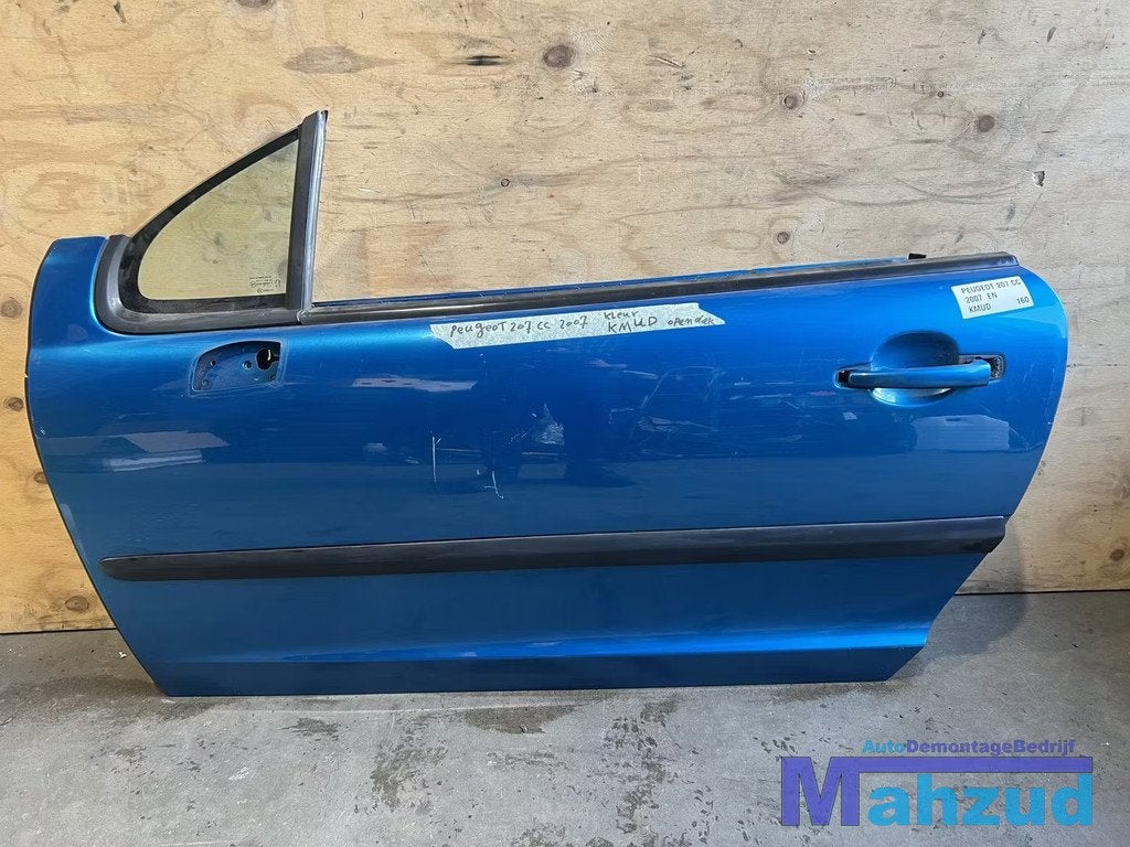 PEUGEOT 207 CC BLAUW KMUD Linker deur portier 2007-2015, Taurusavenue 1
2132 LS  Hoofddorp, NL, Gebruikt, Contact.group@renault.com