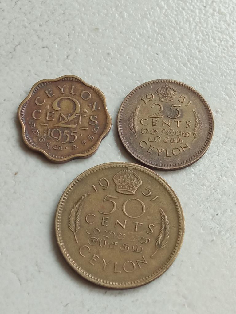 Ceylon setje munten., Ophalen of Verzenden, Zuid-Azië, Setje