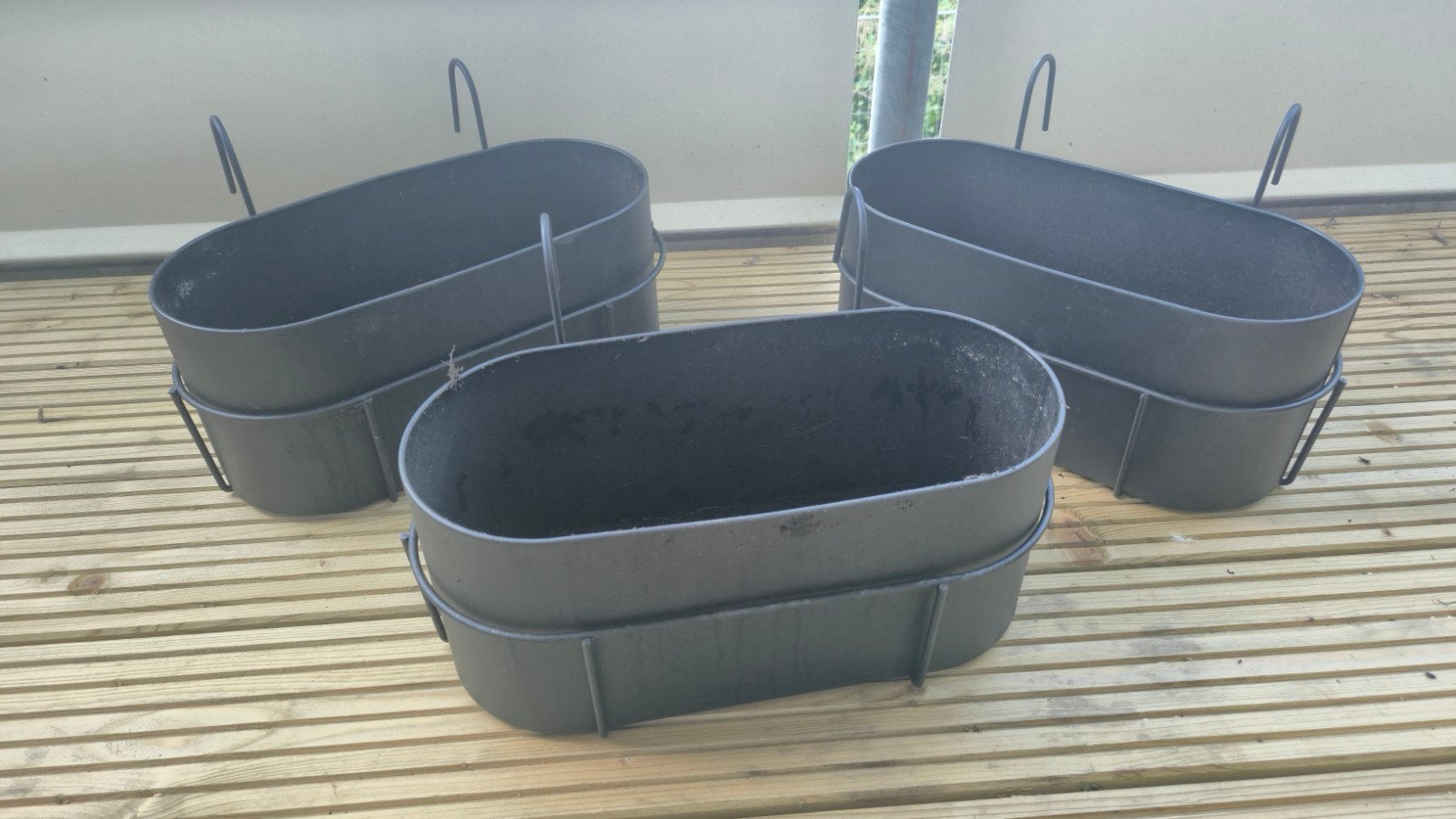 Bloempotten  te koop 3, Tuin en Terras, 25 tot 40 cm, Kunststof, Gebruikt, Ophalen of Verzenden