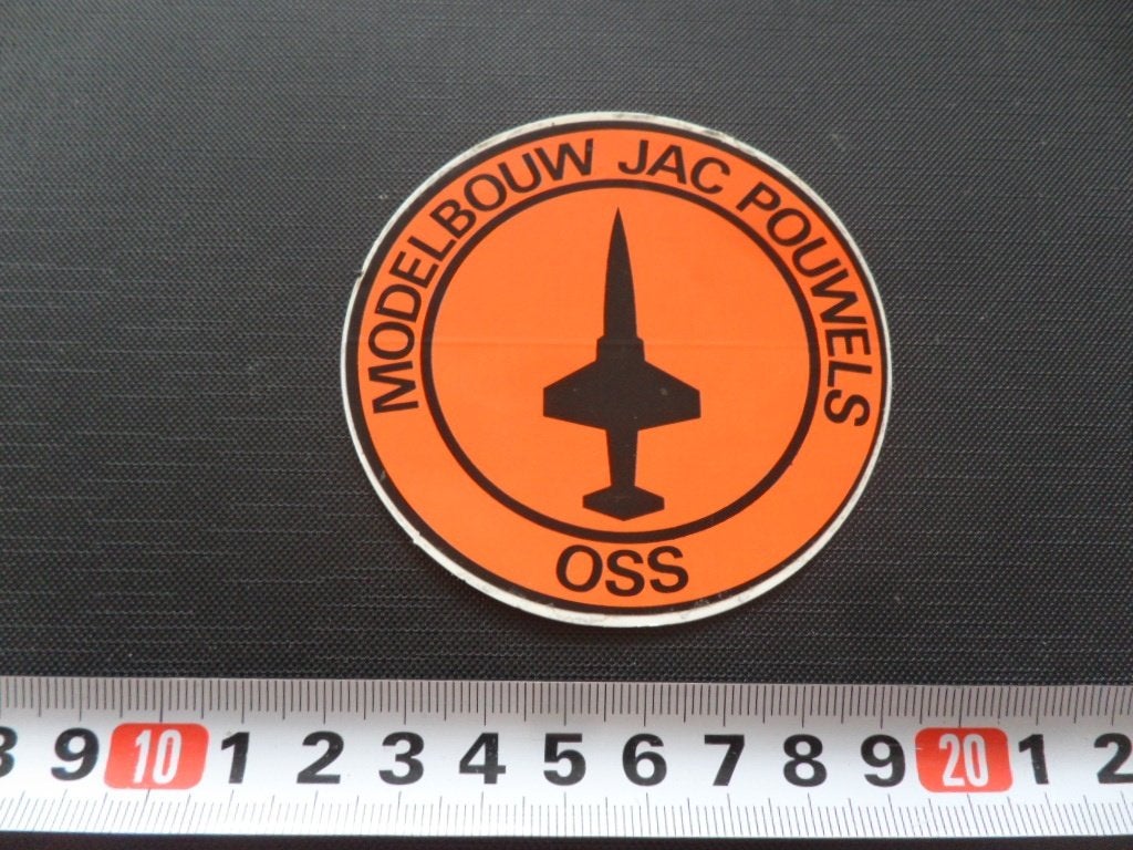 sticker oss modelbouw jac pouwels, Verzamelen, Ophalen, Zo goed als nieuw
