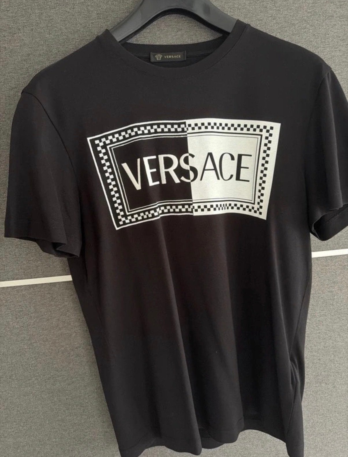 Versace T-shirt Zwart Maat S, Kleding | Heren, Ophalen of Verzenden, Zo goed als nieuw, Maat 46 (S) of kleiner, Zwart