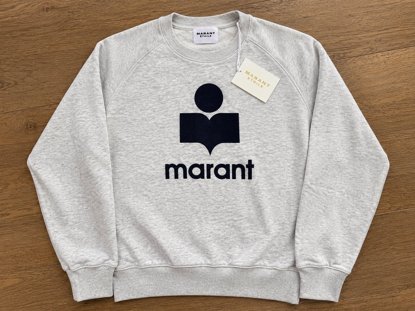 Isabel Marant Étoile Logo Sweater Lichtgrijs – Nieuw, Verzenden, Zo goed als nieuw, Grijs