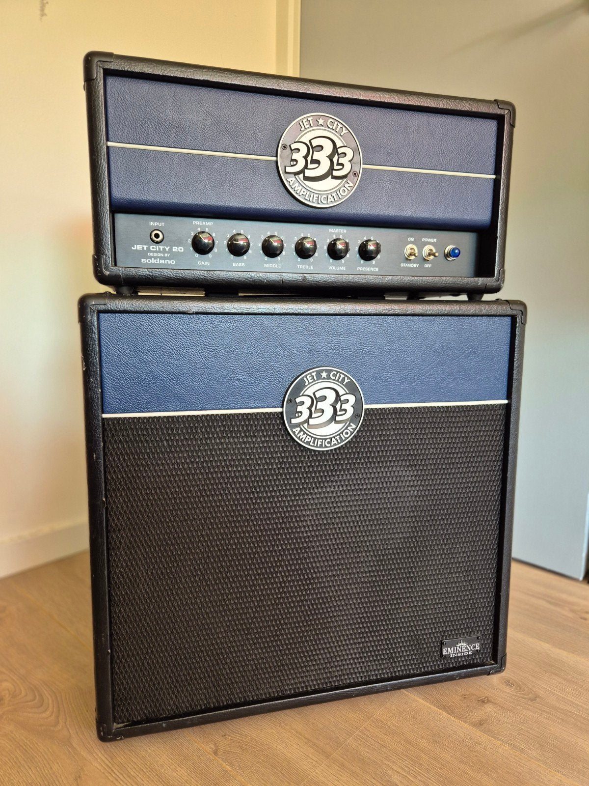 Jet City JCA20H + JCA12S – 20W buizen half-stack – Soldano, Ophalen, Gebruikt, Minder dan 50 watt