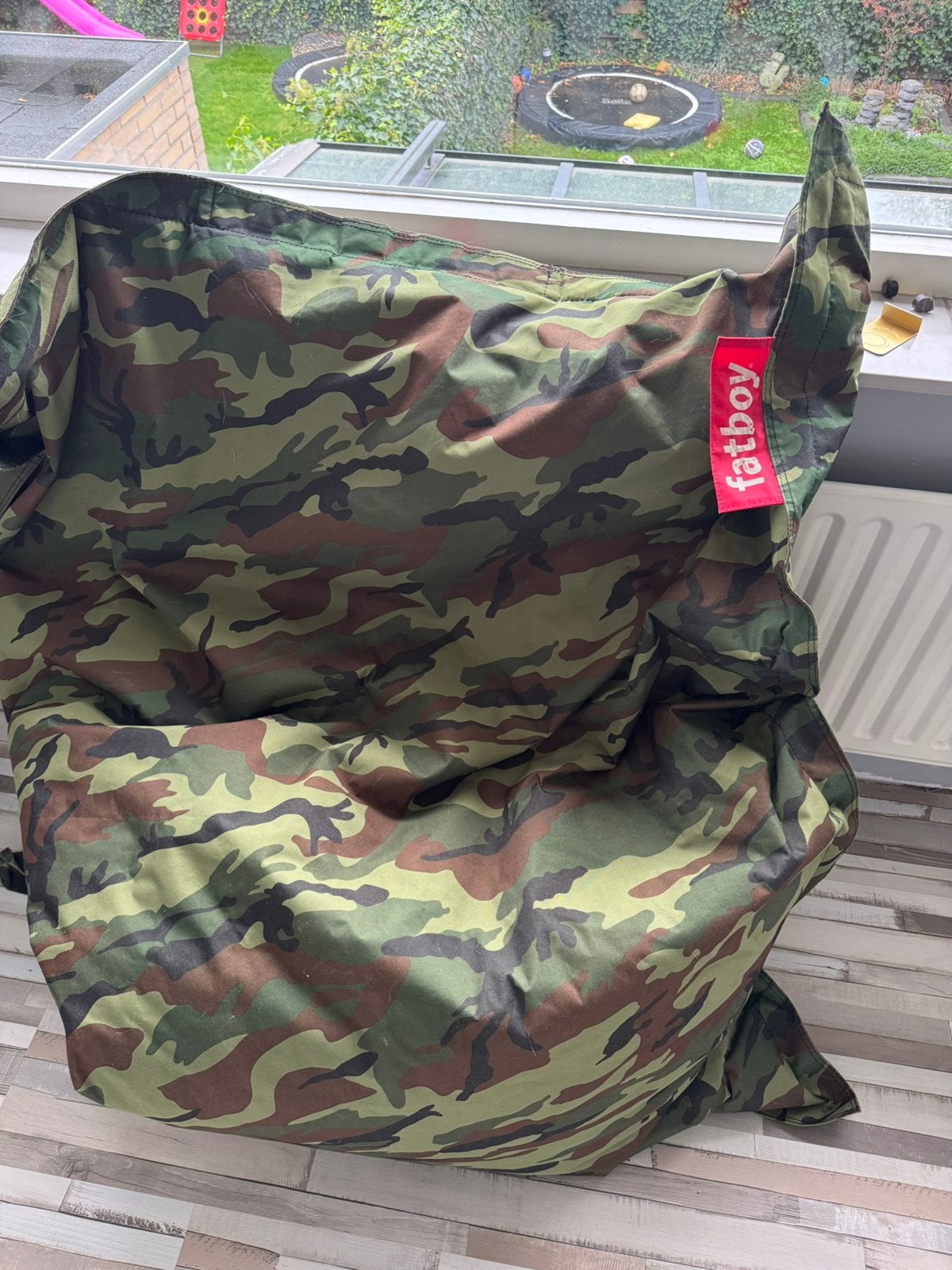 Originele Fatboy zitzak groot - camouflage, Ophalen, Gebruikt, Zitzak
