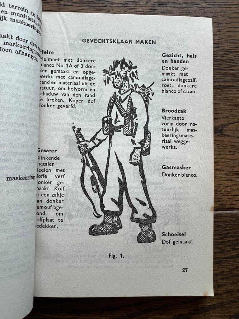 Nederlands KNIL KL voorschrift gevecht camouflage stelling, Verzenden, Nederland