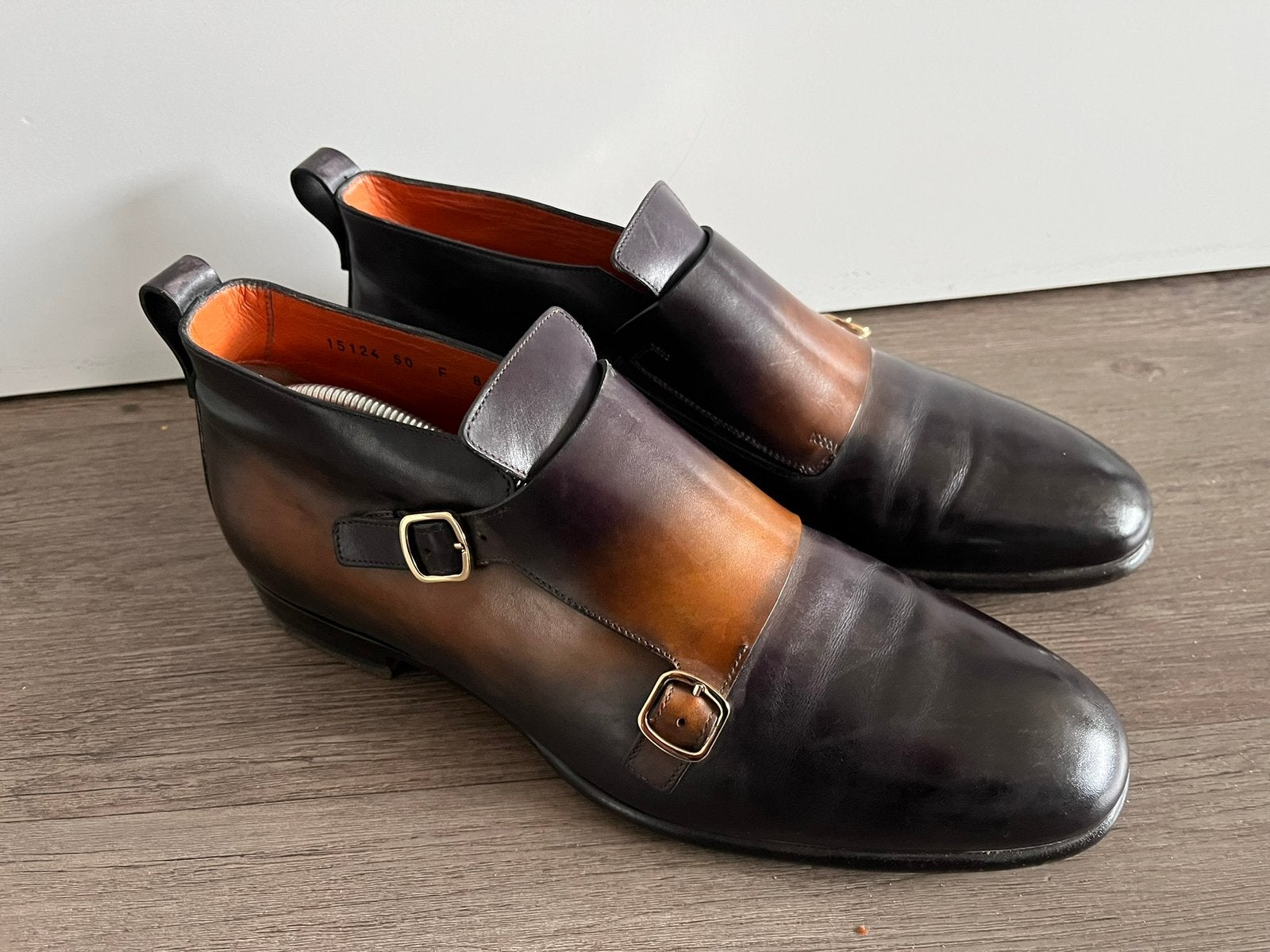 Santoni herenschoenen maat 8.5 / 42.5 amper gedragen, Kleding | Heren, Santoni, Overige kleuren, Santoni, Ophalen of Verzenden