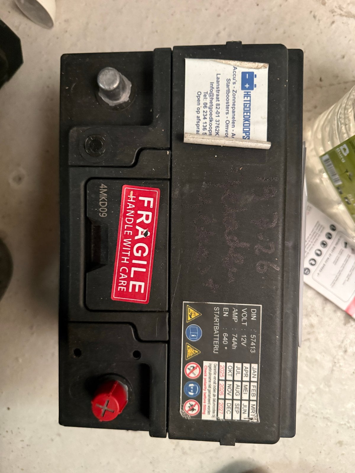 Nieuwe Auto Accu 74Ah 640A Startaccu 12V, Nieuw, Universele onderdelen