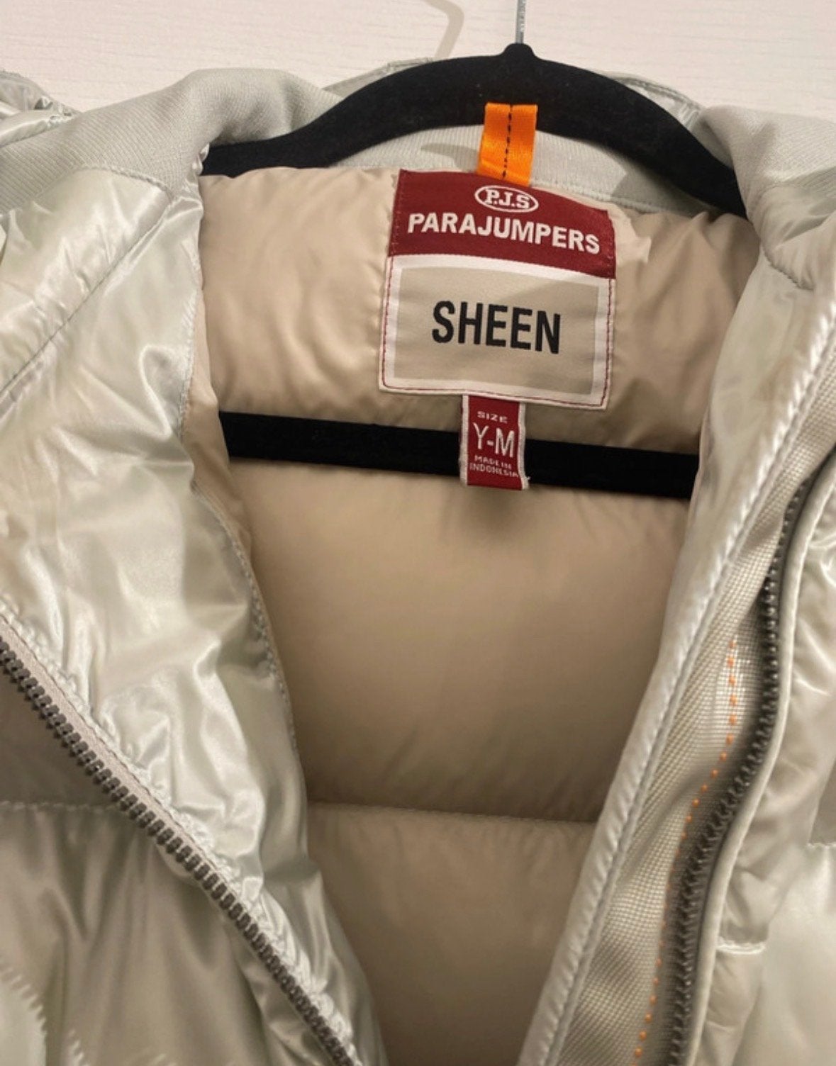 Parajumpers Sheen donsjack - Zo goed als nieuw, Ophalen of Verzenden, Zo goed als nieuw, Maat 34 (XS) of kleiner, Grijs