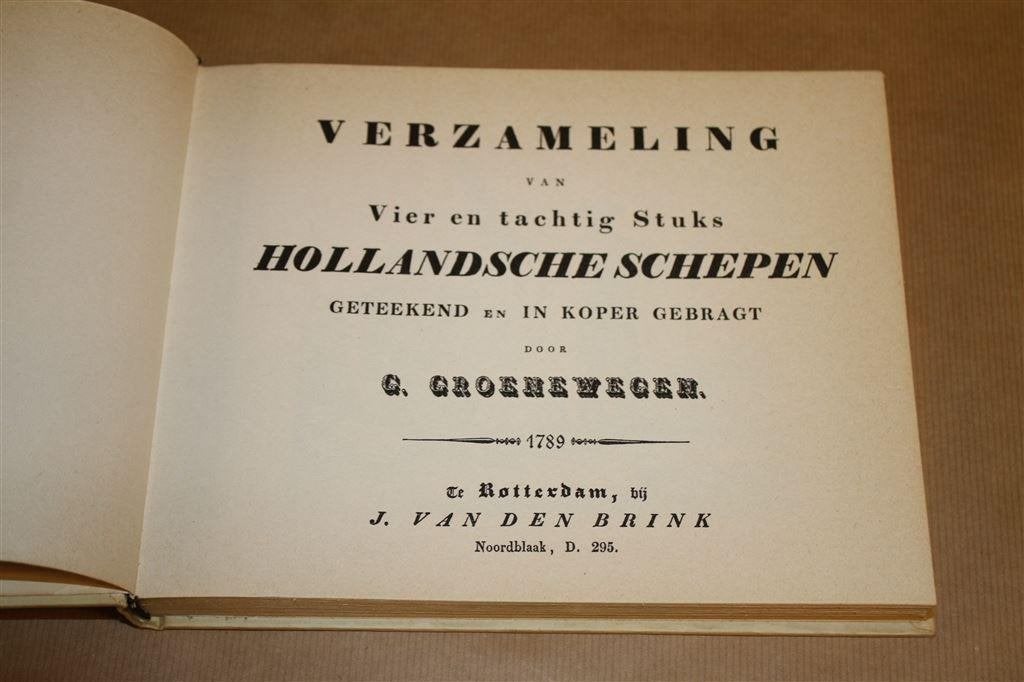 Verzameling 84 Hollandse schepen. Facsimile van 1789., Ophalen of Verzenden, Gelezen
