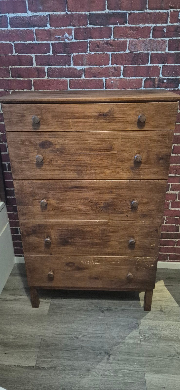 Ikea vuren kast (Tarva?) gelakt - opknapper, Huis en Inrichting, Ophalen, Gebruikt, 50 tot 100 cm, Met lade(s)