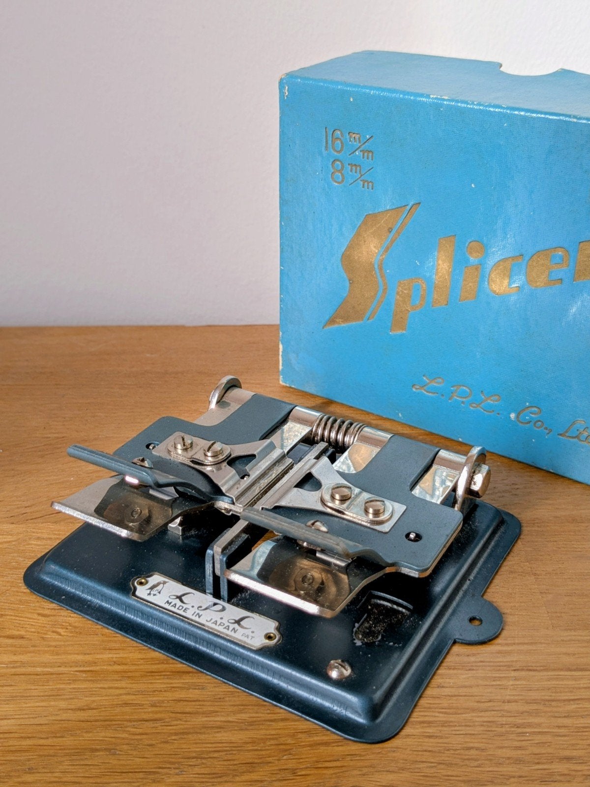 Vintage L.P.L. 8mm & 16mm film splicer (met doos), Ophalen of Verzenden