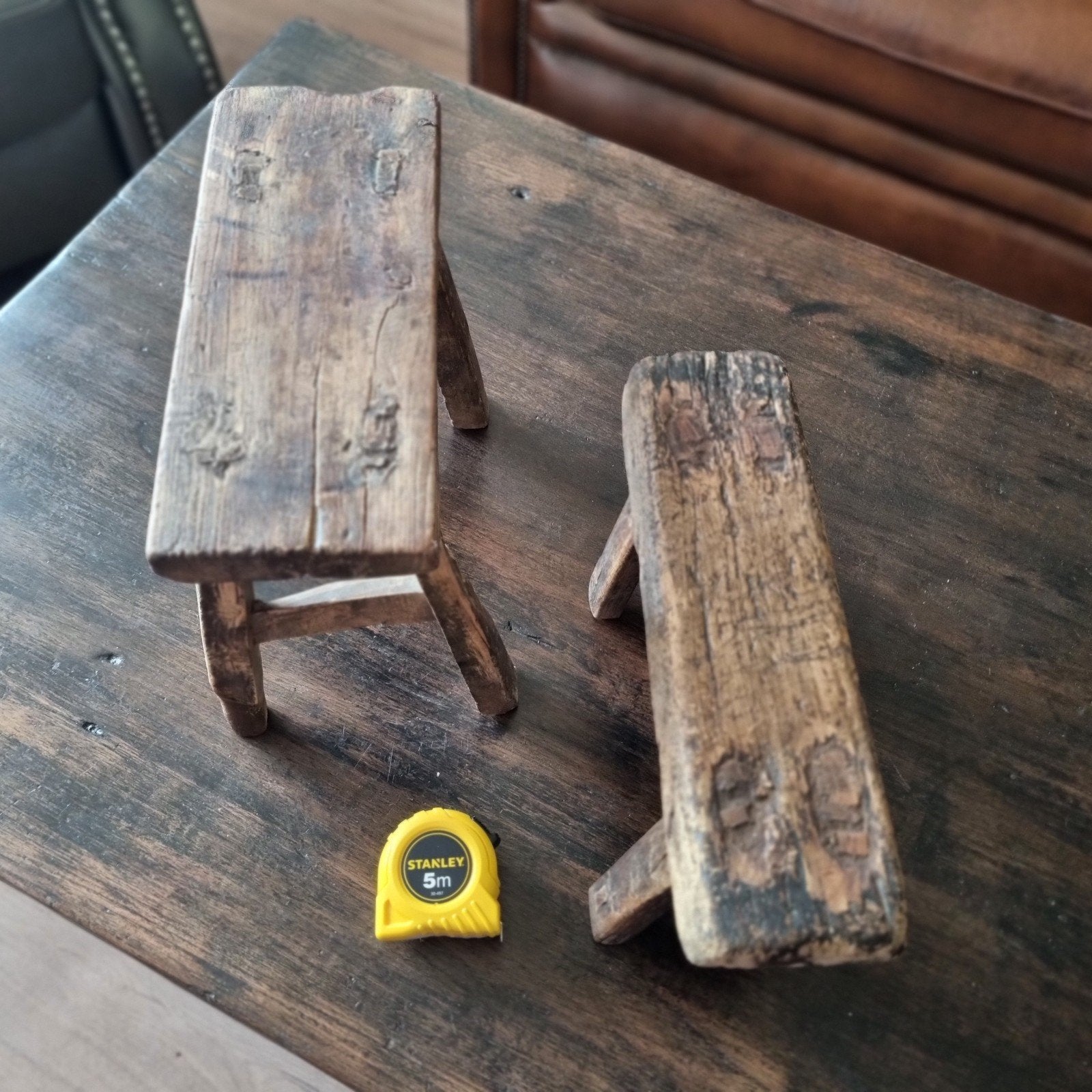 Set van 2 kleine chinese krukjes heel apart., Antiek en Kunst, Ophalen