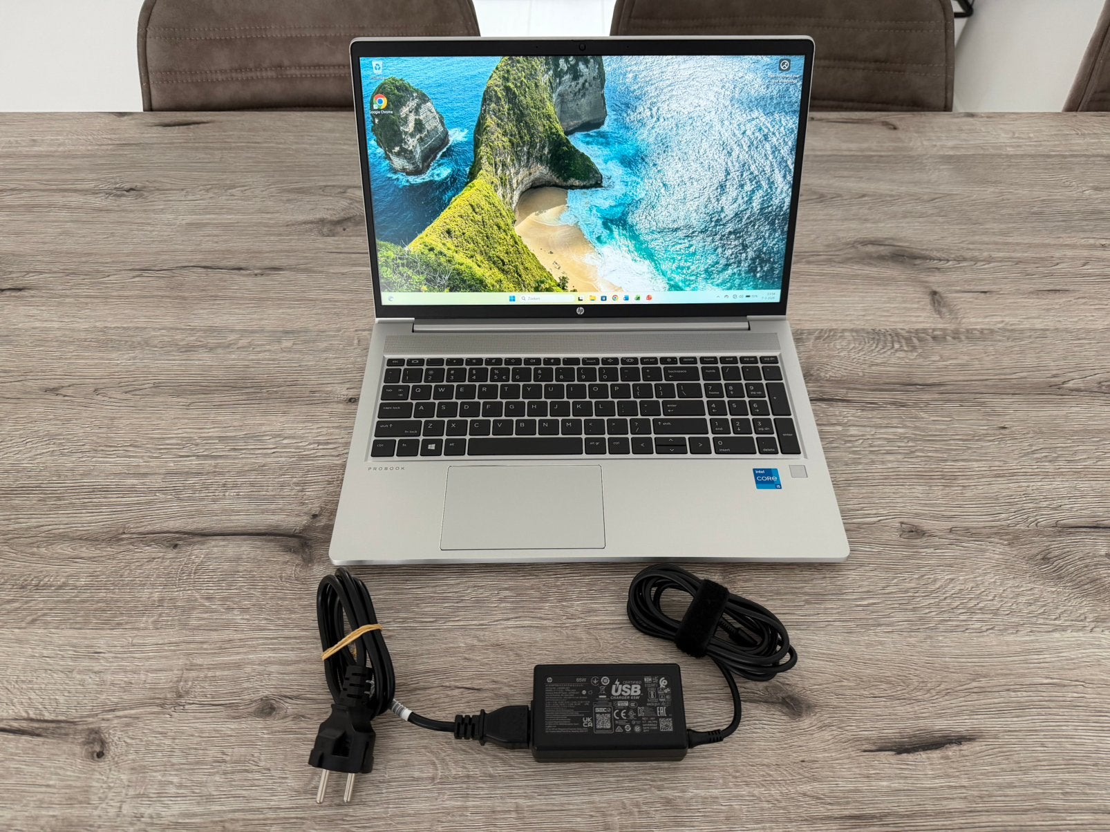 HP ProBook 450 G8 + Office365 15.6 inch Core-i5 11eGEN 256GB, 256 GB, Met videokaart, 2 tot 3 Ghz, 8 GB