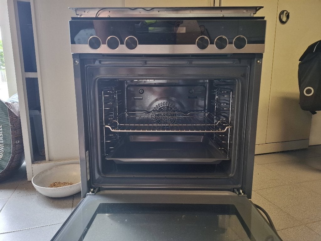 Oven en keramische kookplaat, Ophalen, Gebruikt, Hete lucht, Keramisch
