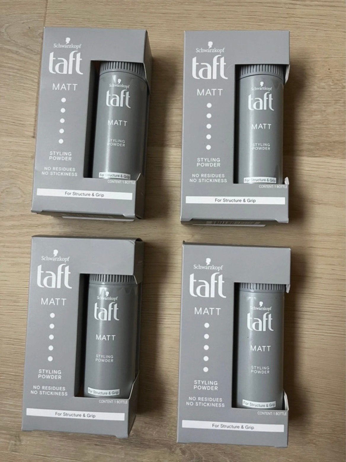 4x Taft Matt Styling Powder - Nieuw in verpakking, Ophalen of Verzenden, Nieuw, Gel, Wax, Haarlak of Mousse