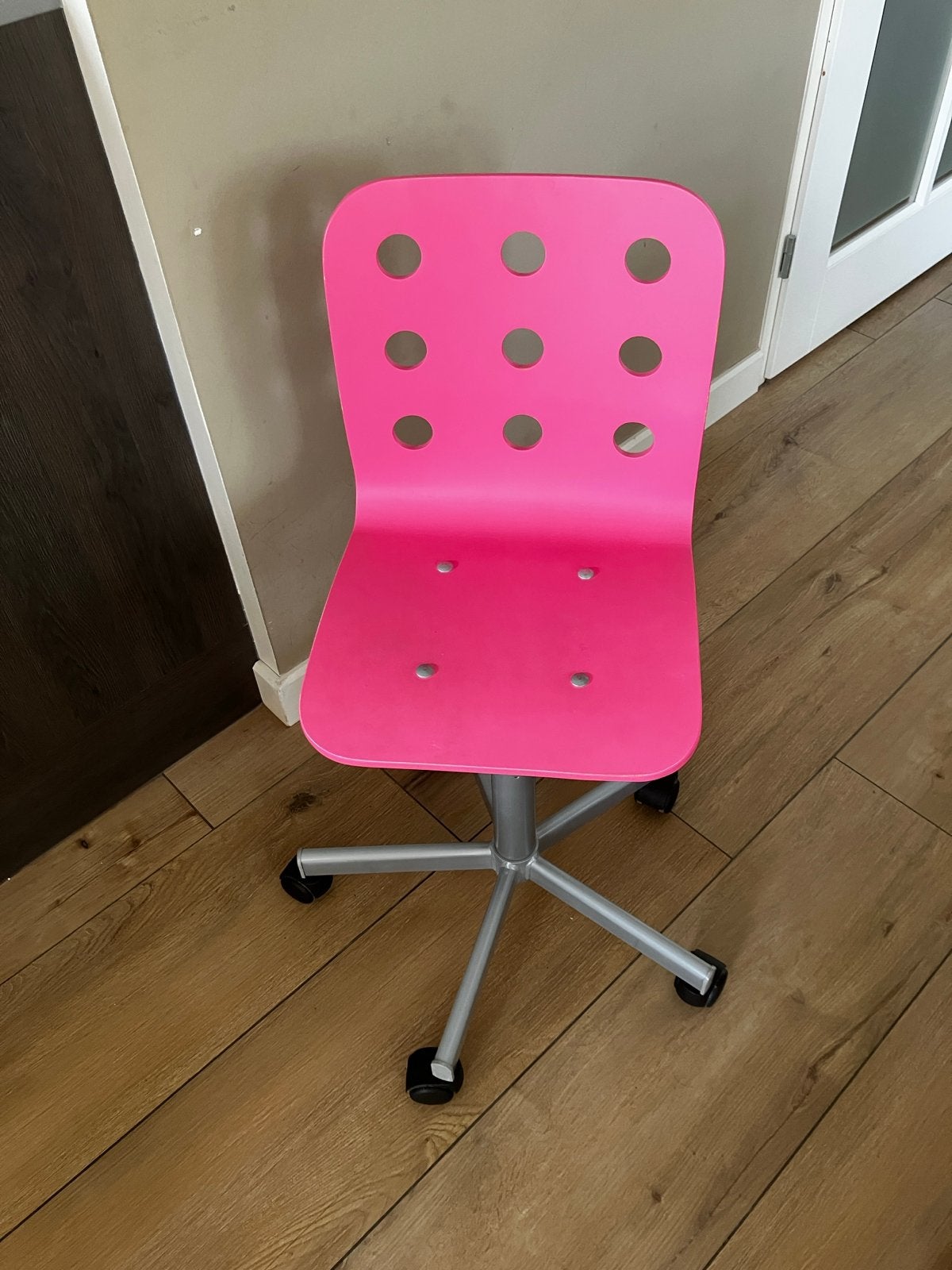 Roze IKEA bureaustoel Jules - Ideaal voor kinderbureau, Ophalen, Gebruikt, Roze, Bureaustoel
