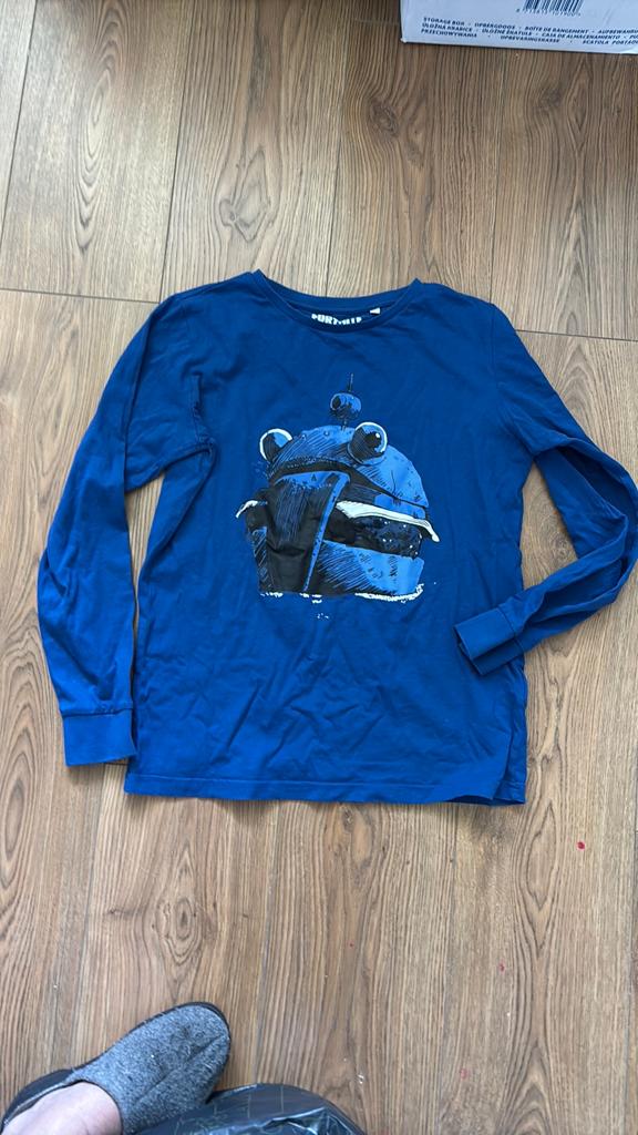 Fortnite pyjama longsleeve, Ophalen of Verzenden, Zo goed als nieuw, Maat 52/54 (L), Blauw