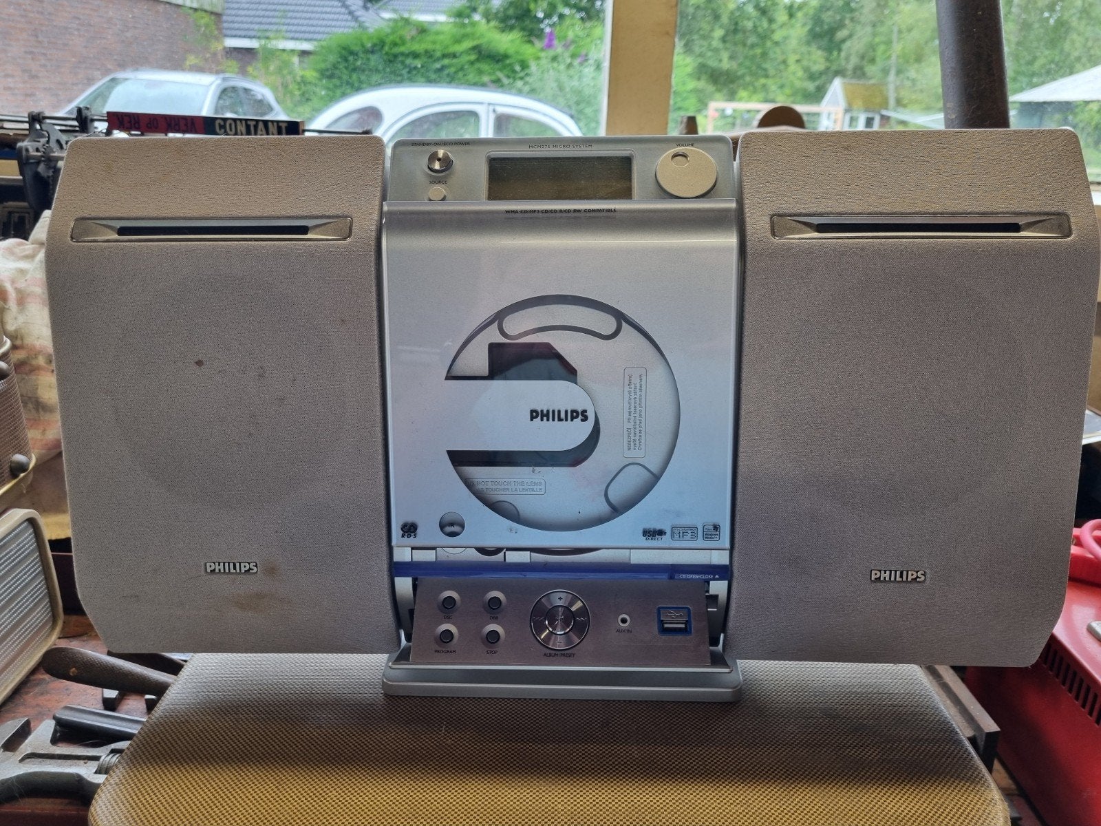 Philips MCM275/12 Microset met CD-speler en radio, Philips, Gebruikt, Ophalen of Verzenden, Microset