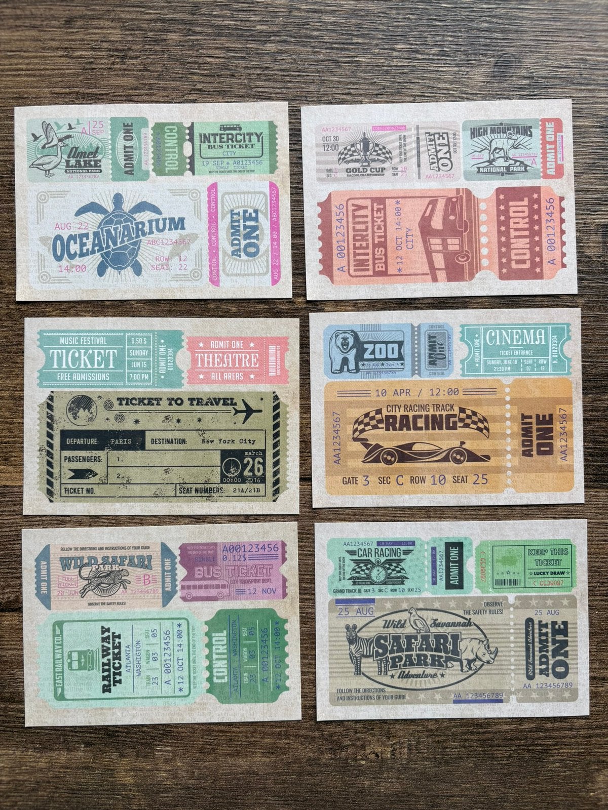 6 kaartjes met tickets van evenementen, Ophalen of Verzenden, Nieuw