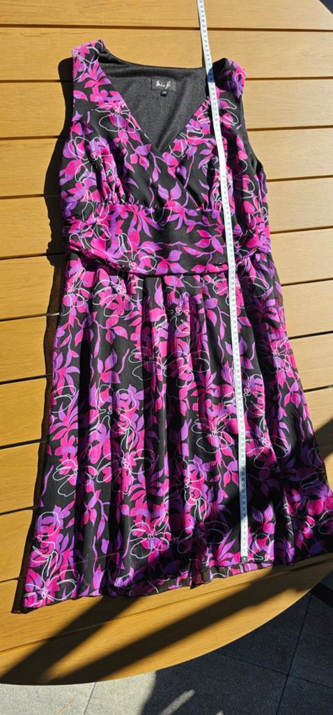 Miss H jurk maat 38 - Nieuw met bloemenprint, Maat 38/40 (M), Paars, Miss H, Nieuw