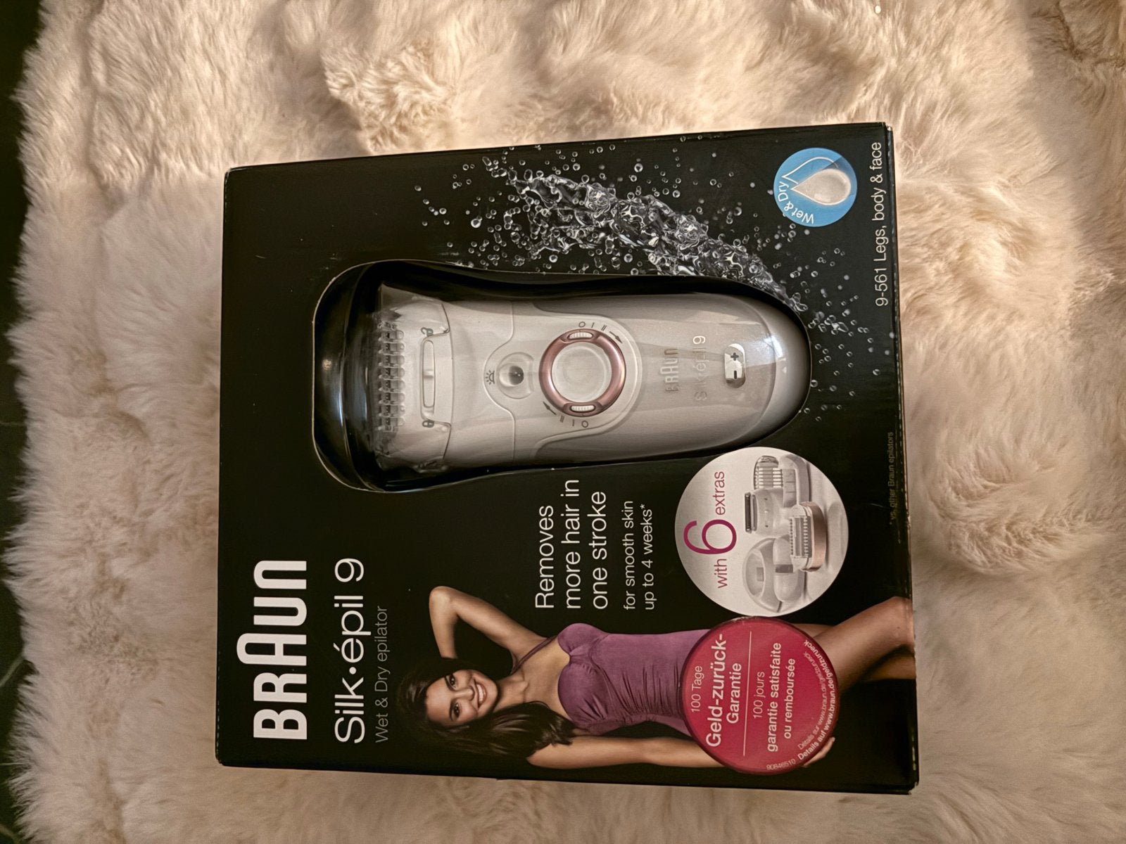 Braun Silk-épil 9 Wet & Dry Epilator - Nieuw in doos, Ophalen of Verzenden, Nieuw, Overige typen