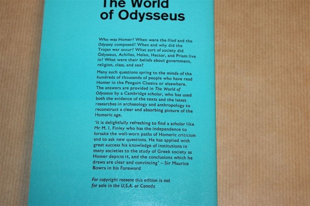Odysseus en Homerische Wereld — Griekse Oudheid 1962 [EN], Boeken, Ophalen of Verzenden, Gelezen, Europa overig