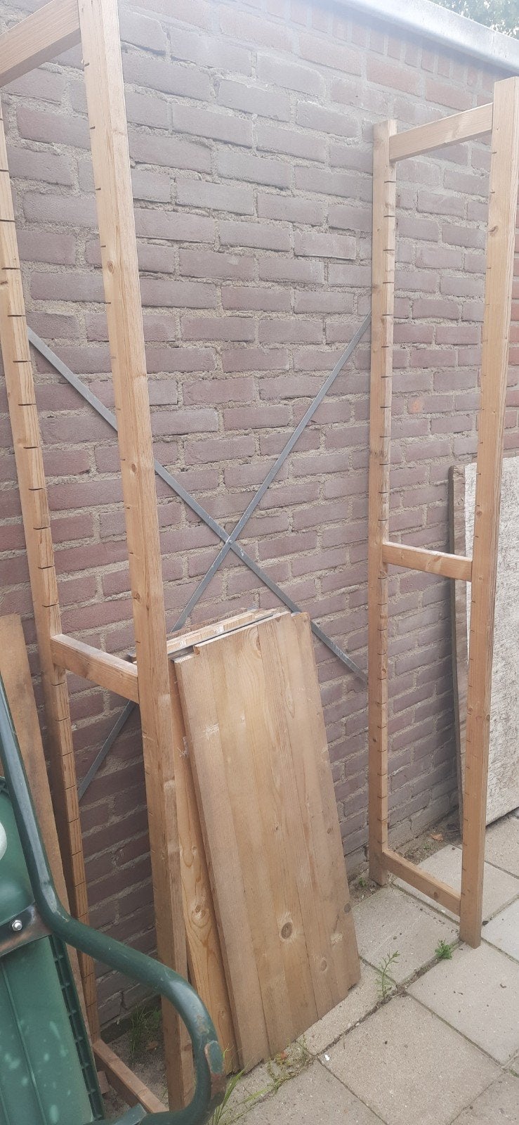 4x Legbord stelling hout 100x40x210, Ophalen, Gebruikt