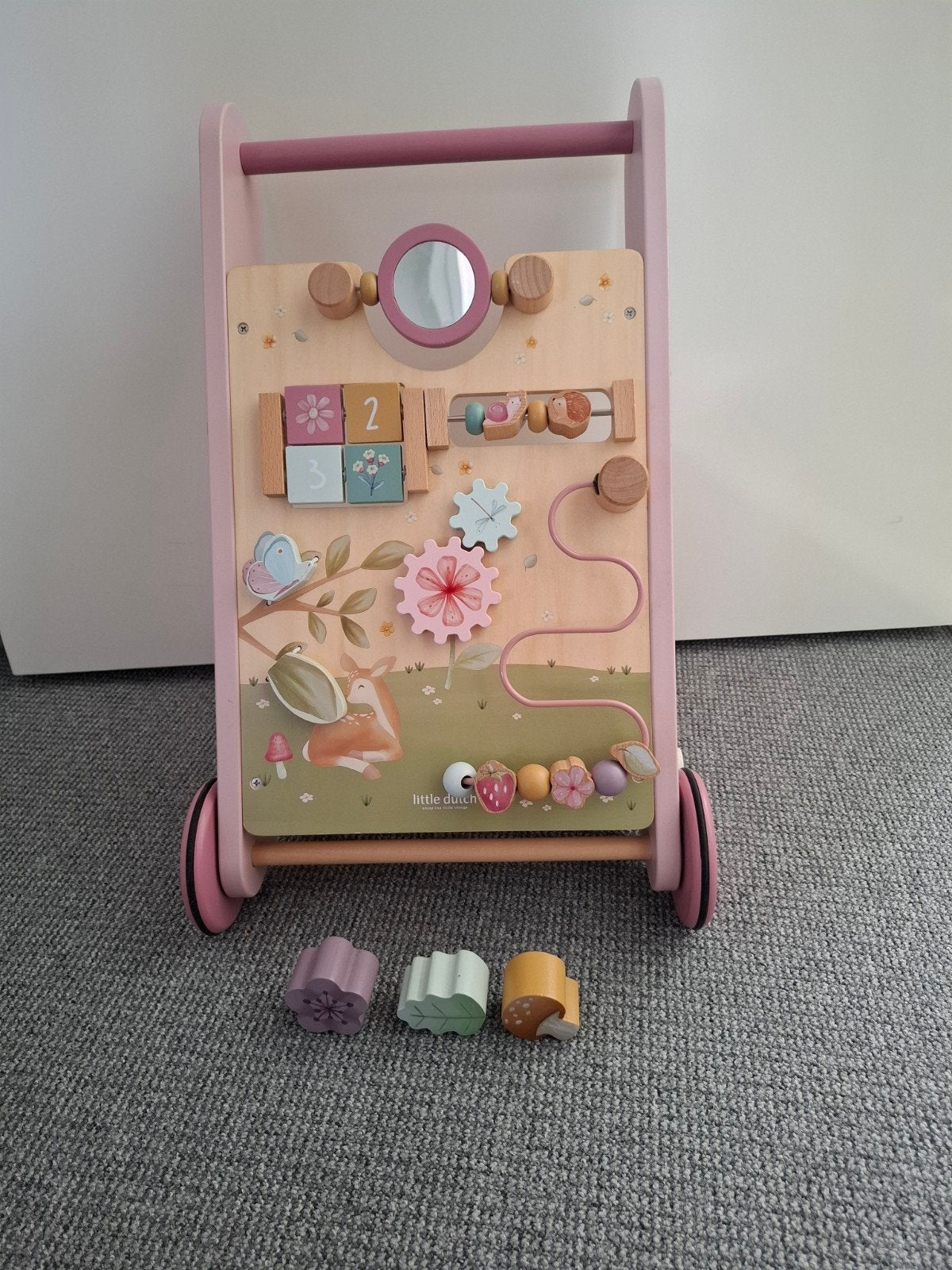 Houten loopwagen Little Dutch, Kinderen en Baby's, Speelgoed | Houten speelgoed, Ophalen of Verzenden, Zo goed als nieuw, Duw- of Trekspeelgoed