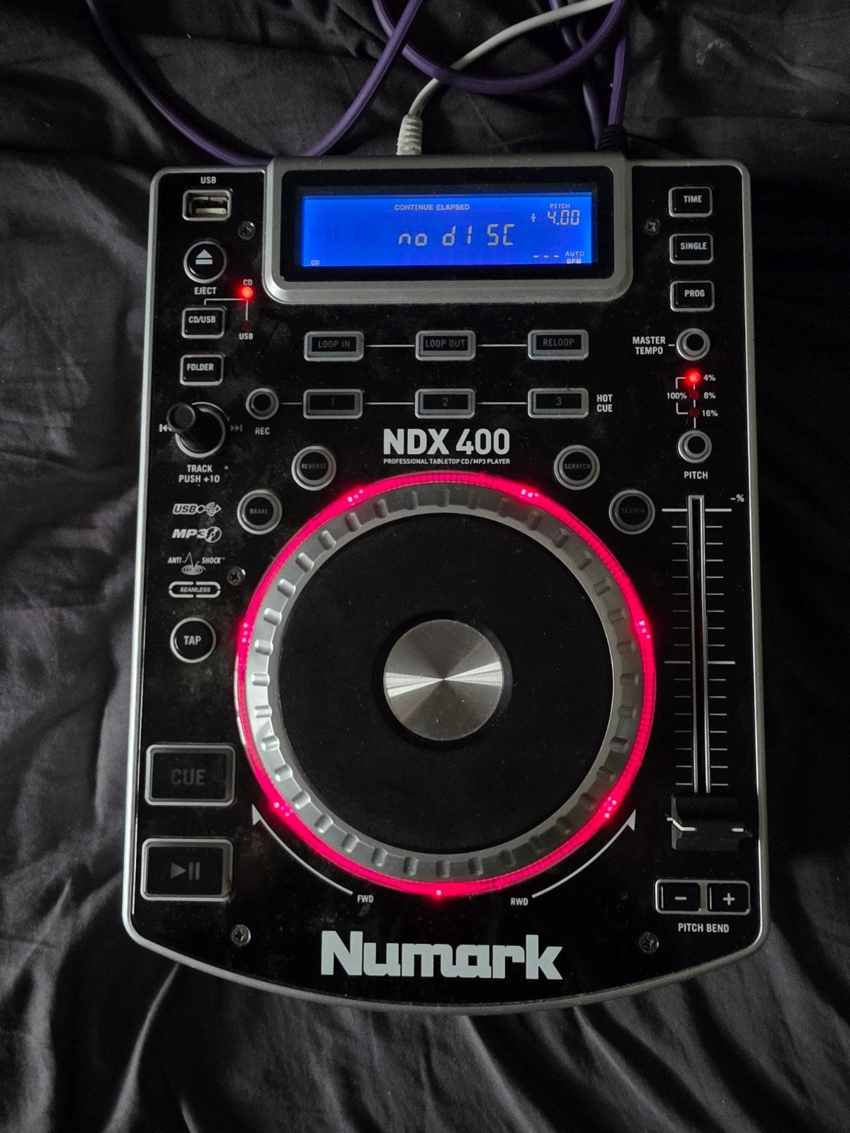 Numark NDX400 Professionele Tabletop CD/MP3-speler, Ophalen of Verzenden, Gebruikt, Draaitafel, Numark