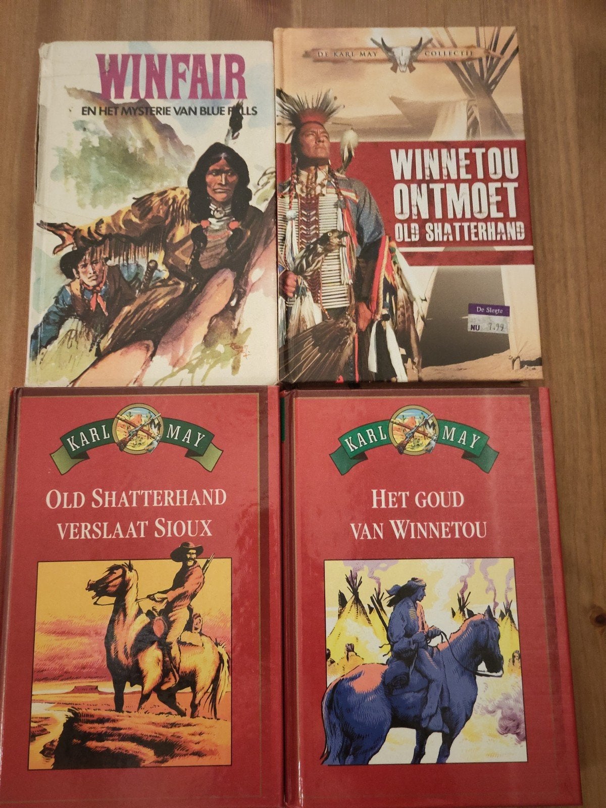 4 Western boeken | Karl May + Winfair, Ophalen, Gelezen