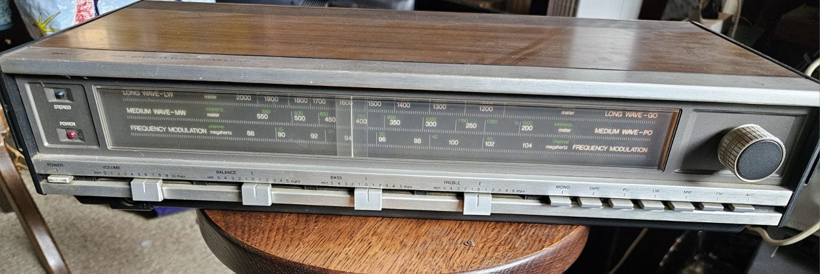 Vintage philips Stereo Tuner 770 - Analoog Radio Ontvanger, Audio, Tv en Foto, Tuners, Ophalen of Verzenden, Gebruikt, Analoog