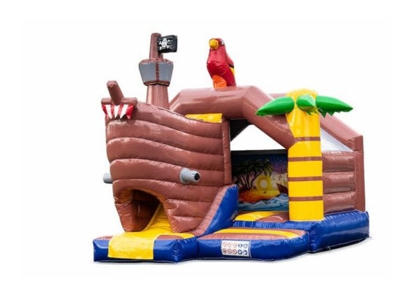 Springkussen Piraat 5 x 4 meter, 2025 gekocht, goede staat, Ophalen of Verzenden, Zo goed als nieuw, Overige