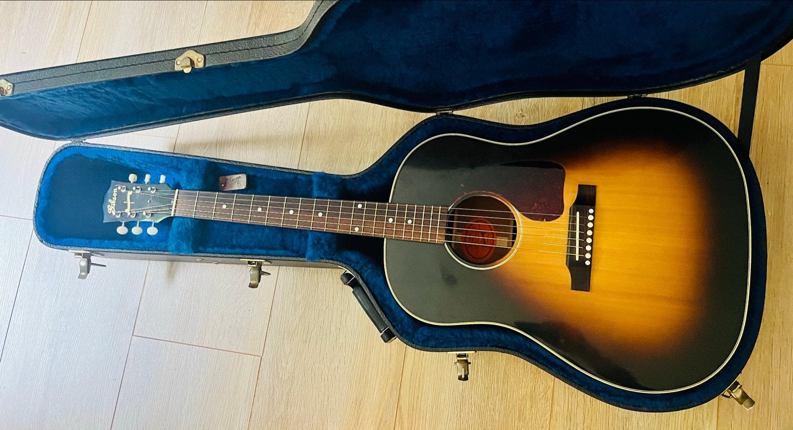 Gibson J-45 TV (True Vintage) Gitaar (USA) met case (2011), Ophalen, Gebruikt, Western- of Steelstringgitaar, Met koffer