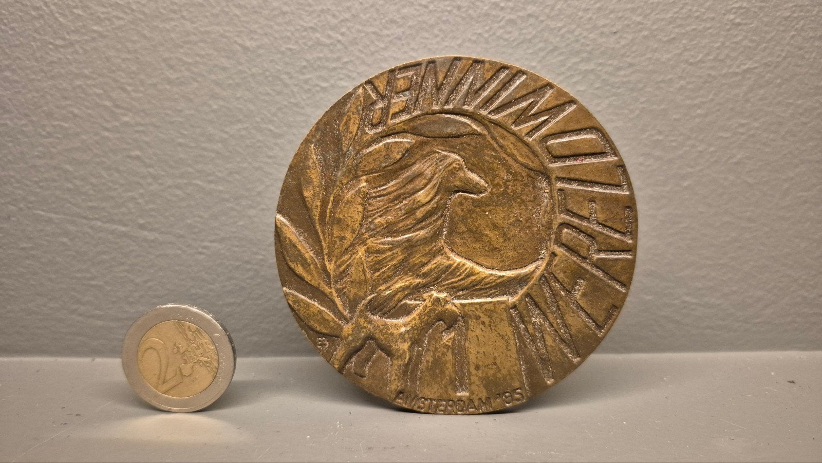 Bronzen Medaille Amsterdam 1985 1ste prijs, Ophalen of Verzenden