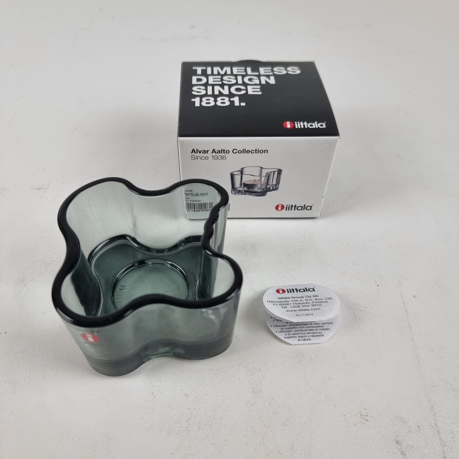 Iittala Alvar Aalto ‘Votive’ Waxinelichthouder in Grey, Ophalen