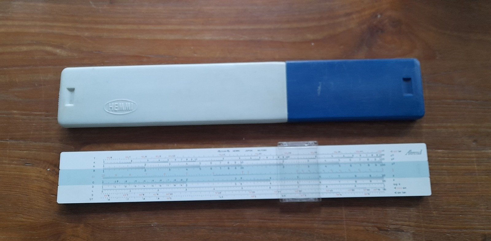 Vintage Hemmi analoge rekenliniaal, Ahrend, Ophalen of Verzenden