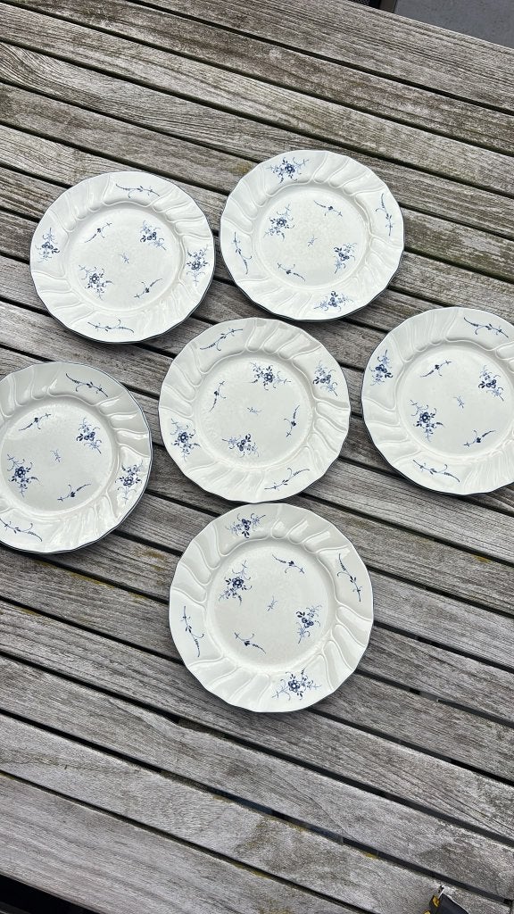 6x Villeroy & Boch Vieux Luxembourg ontbijtbord, Ø 20 cm, Klassiek, Villeroy & Boch, Ophalen of Verzenden, Zo goed als nieuw