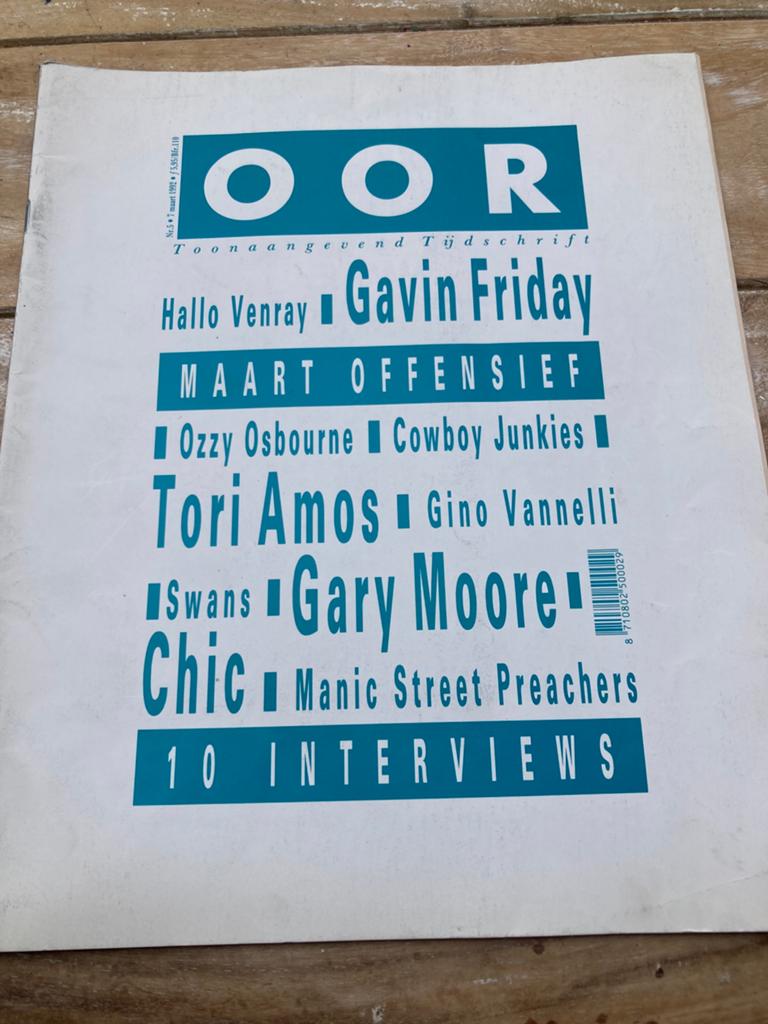 OOR 1992 Gary Moore HALLO VENRAY Ozzy Osbourne SWANS Kidjo, Boeken, Tijdschriften en Kranten, Ophalen of Verzenden, Muziek, Film of Tv
