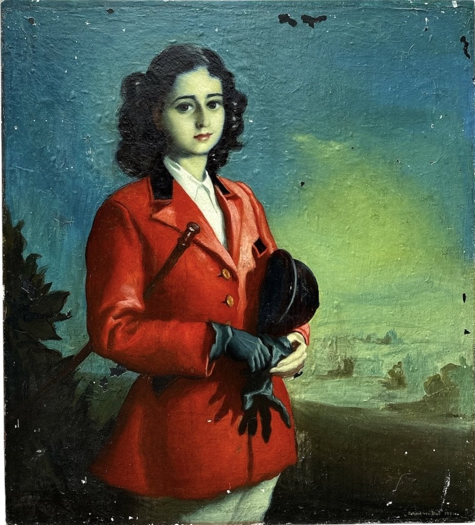 1185. Olieverfschilderij, Schmid von Biel, 1951, Ophalen