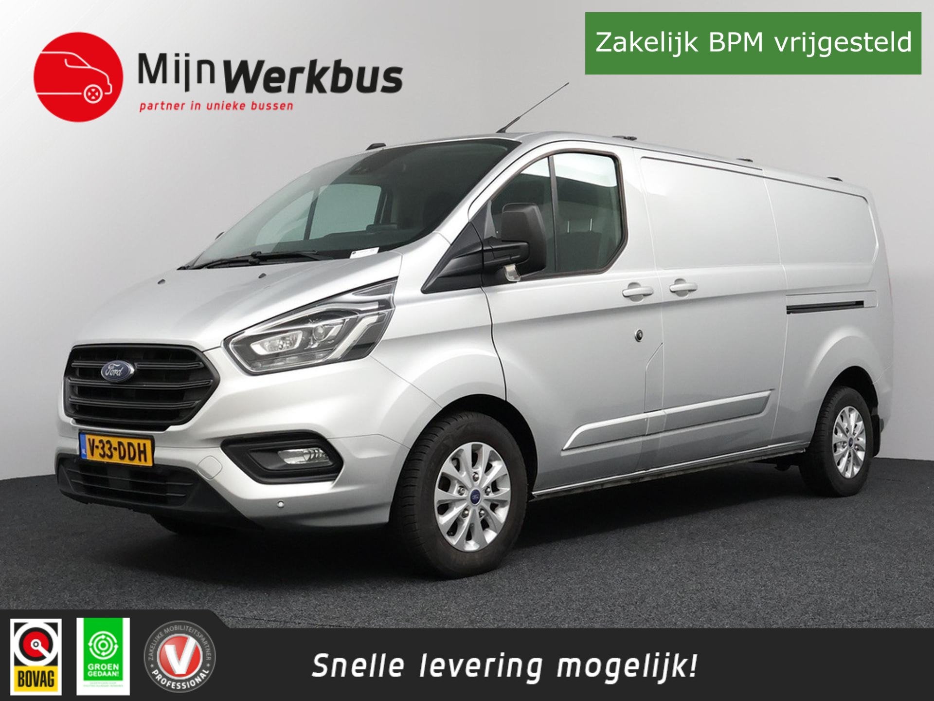 Ford Transit Custom 340 2.0 TDCI L2H1 Limited 2x schuif | Tr, Euro 6, 4 cilinders, USB, 170 pk