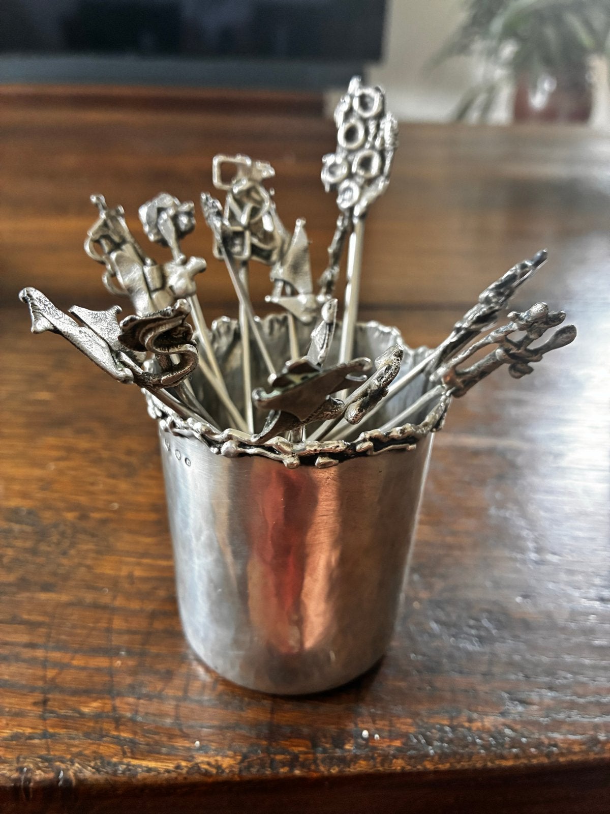 15 Zilveren Koffielepeltjes met Suikerlepel en Lepelpotje, Ophalen of Verzenden, Zilver