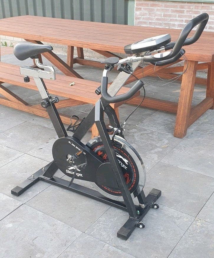 Slazenger spinfiets, Ophalen, Gebruikt, Spinningfiets, Metaal