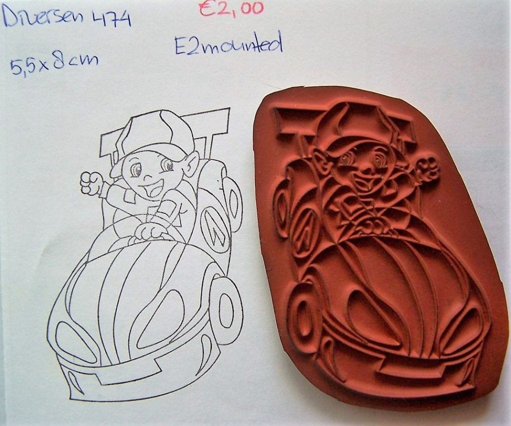 Diversen 474 EZ-mounted stempel, Ophalen of Verzenden, Gebruikt, EZ-mounted stempel