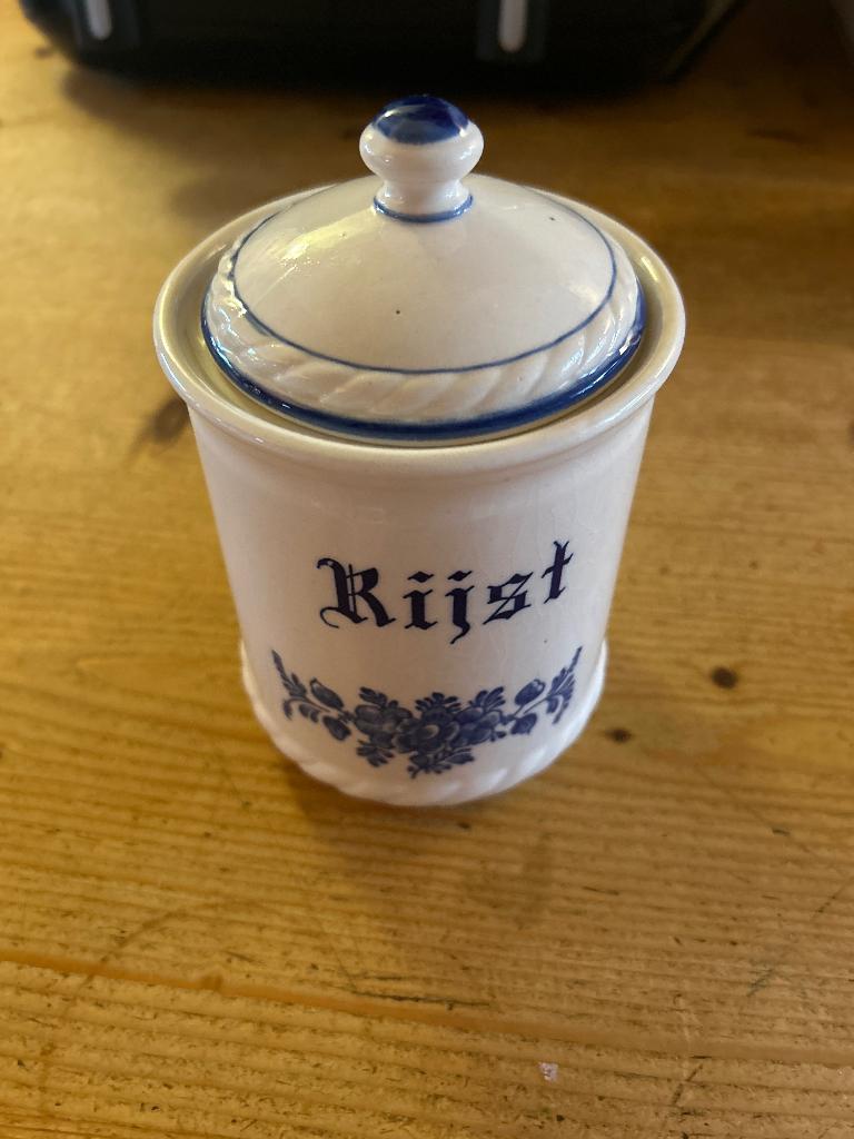 Rijst voorraadpot, Ophalen of Verzenden, Voorraadpot, Steen/keramiek, Overige merken