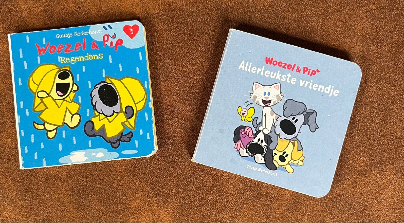 2x kleine kartonnen boekjes, Ophalen of Verzenden, Gelezen