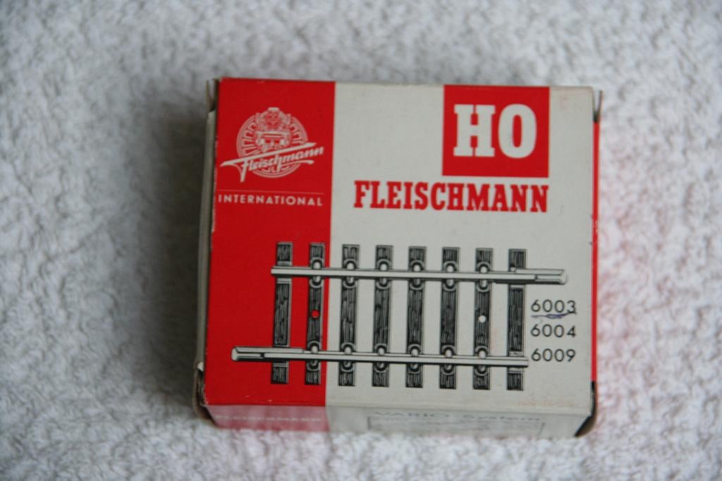 Fleischmann HO 6003 rechte rail 55 mm NIEUW! (3), Gelijkstroom, Fleischmann, Nieuw, Rails