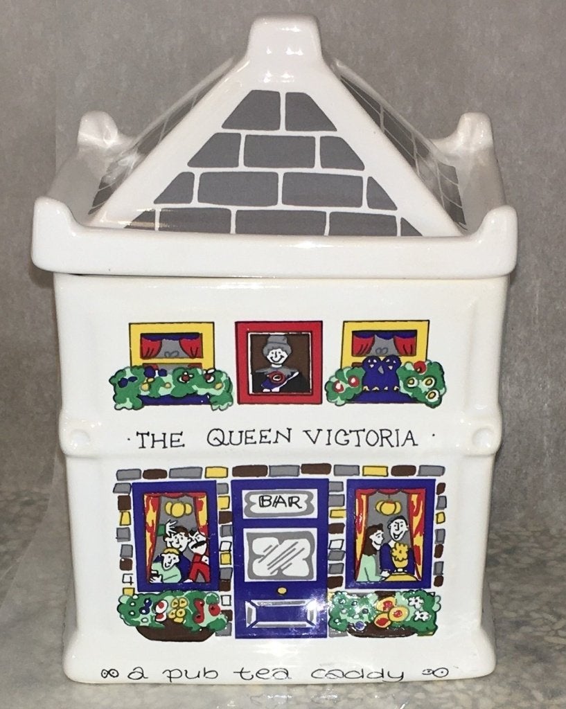 Wade Tea Caddy The Queen Victoria a Pub Tea Caddy Gemerkt DE, Antiek en Kunst, Ophalen