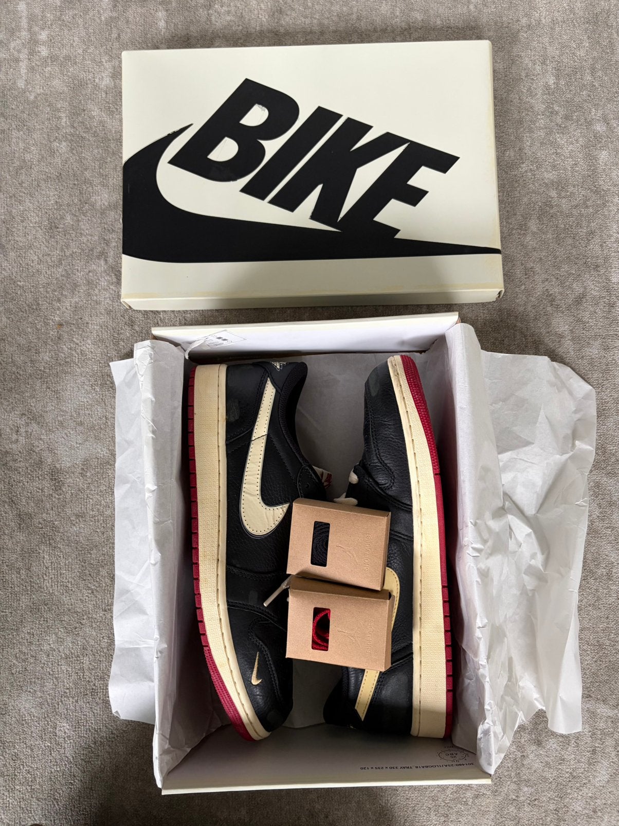 Nike air Jordan 1 low Nigel Sylvester, Verzenden, Zwart, Nieuw, Sneakers of Gympen