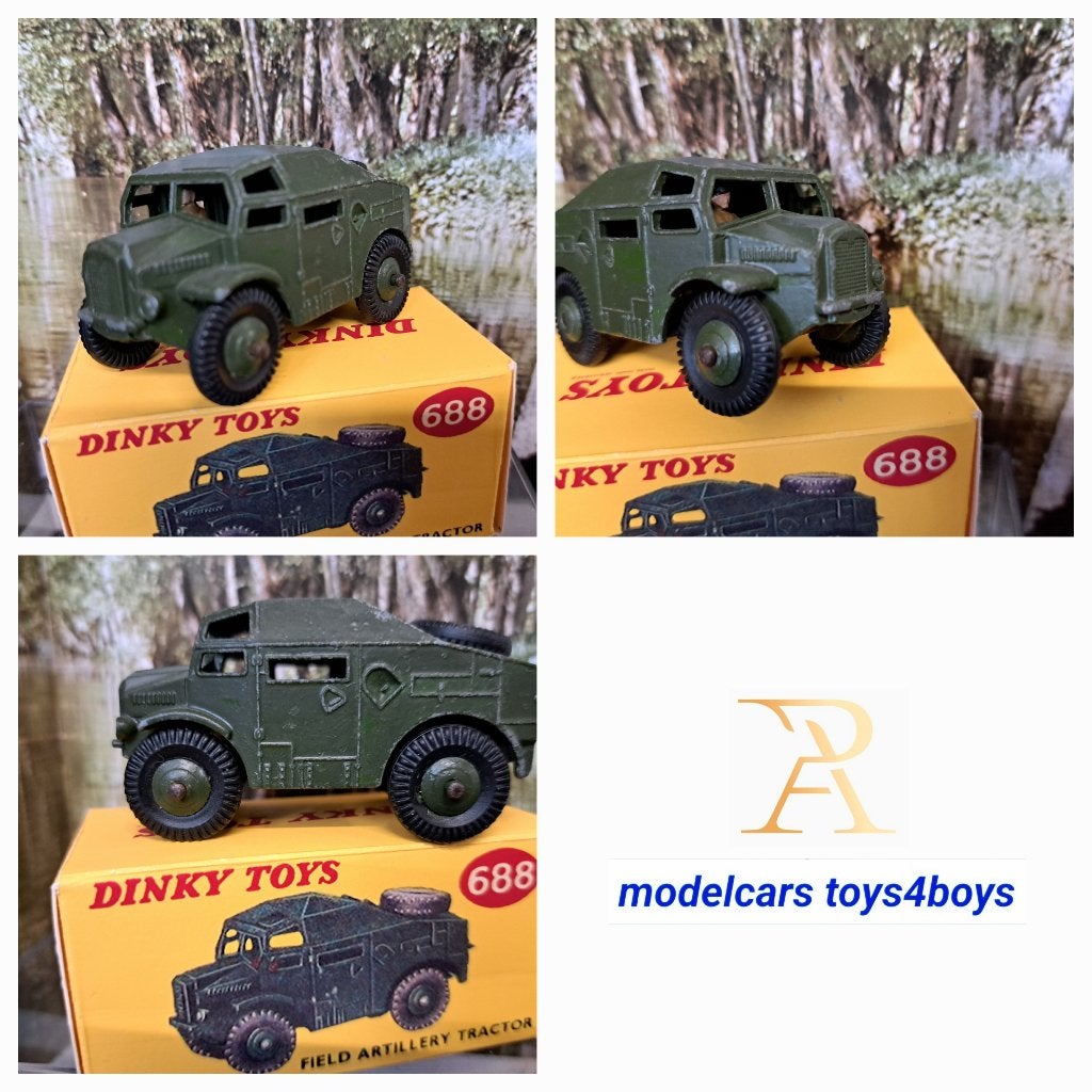 Dinky Toys no 688 Field Artillerie Tractor (4) 1/43, Verzenden, Gebruikt, Auto, Dinky Toys